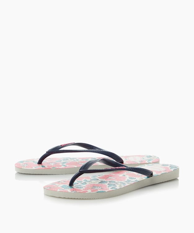 Dune London Floral Flip Flops - Navy Havaianas Slim Floral Print Flip Flops