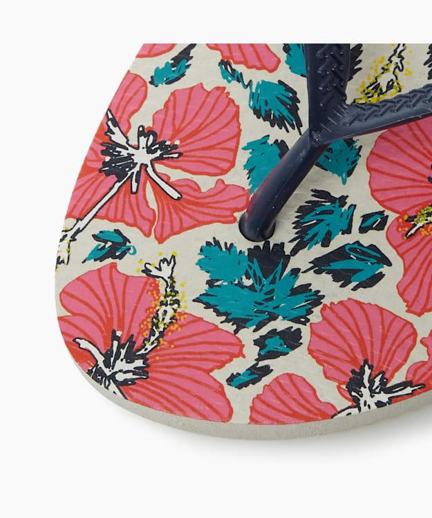 dune london Floral Flip Flops - Navy Havaianas Slim Floral Print Flip Flops