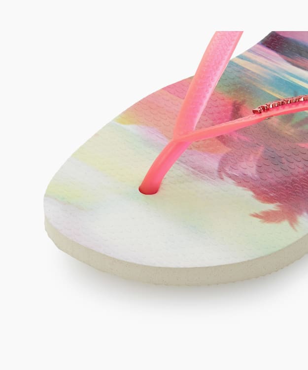 Dune London Fluoro Jelly Flip Flops - Pink Havaianas Fluoro Jelly Tropical Flip Flops