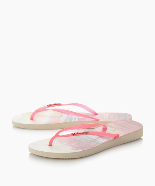 Dune London Fluoro Jelly Flip Flops - Pink Havaianas Fluoro Jelly Tropical Flip Flops