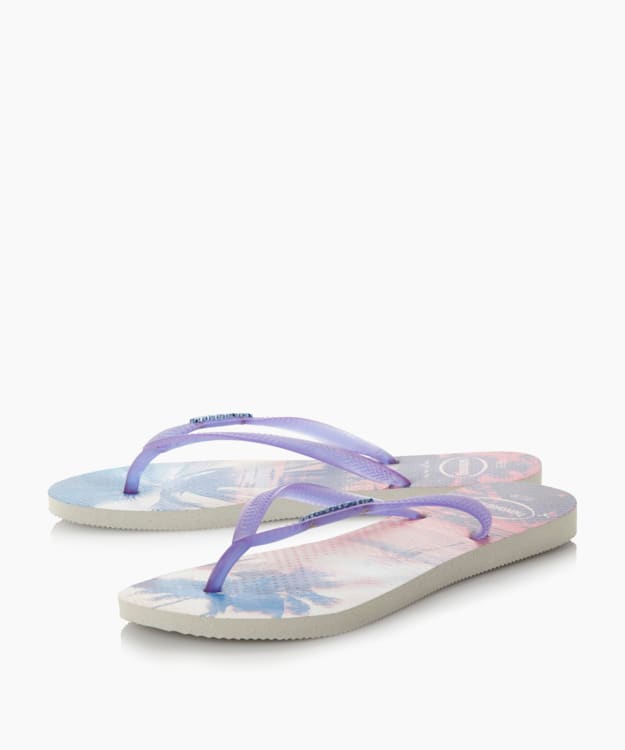 Dune London Fluoro Jelly Flip Flops - Purple Havaianas Fluoro Jelly Tropical Flip Flops