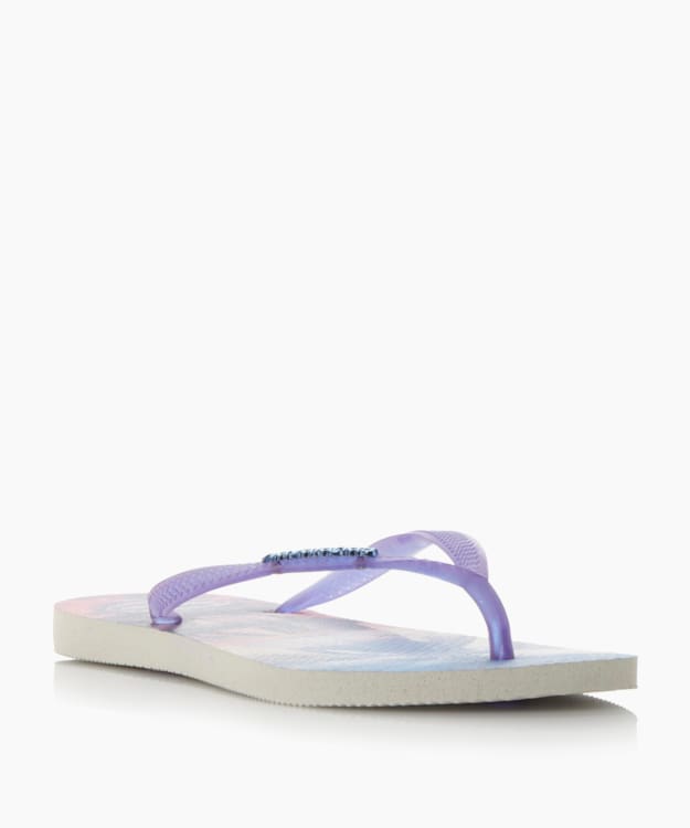 dune london Fluoro Jelly Flip Flops - Purple Havaianas Fluoro Jelly Tropical Flip Flops