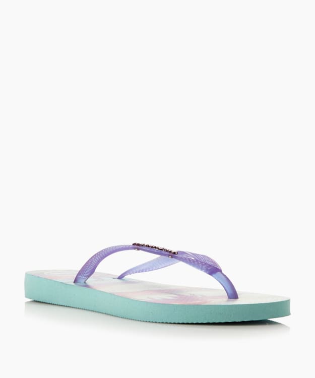 dune london Fluoro Jelly Flip Flops - Purple Havaianas Fluoro Jelly Tropical Flip Flops