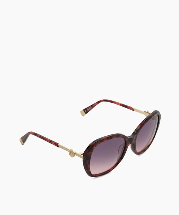 dune london Georgia - Tortoiseshell Acetate Square Frame Sunglasses