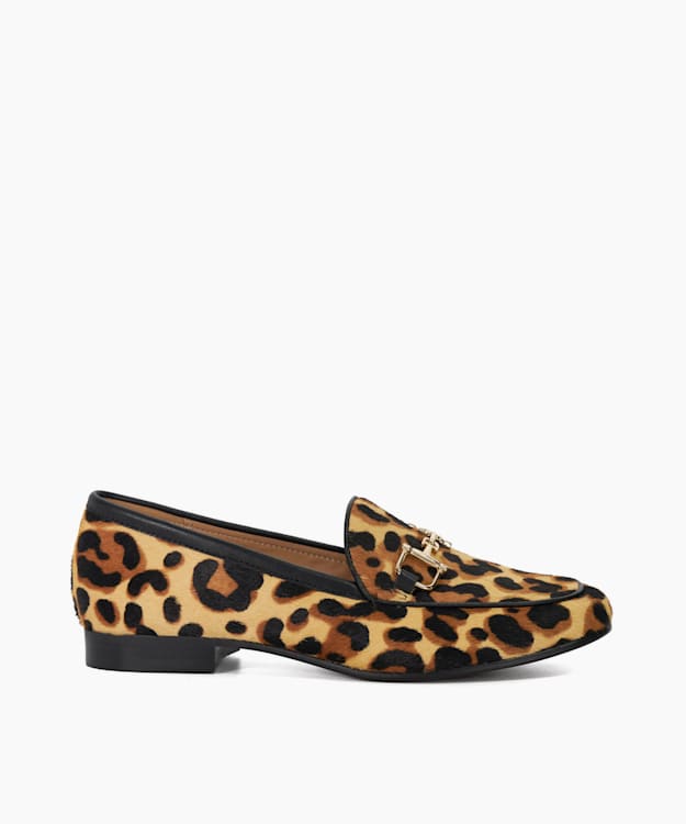 dune london Glair - Leopard Leopard Print Snaffle Trim Shoes