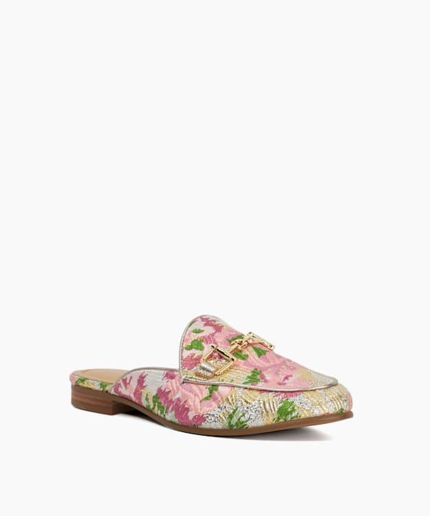 Dune London Glairing - Pink Branded Snaffle Trim Backless Loafers