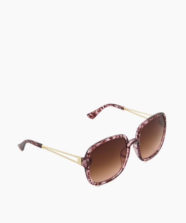 dune london Glamouro - Blush Recycled Oversized Sunglasses
