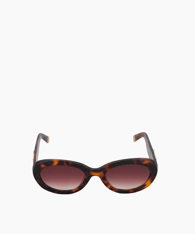 Dune London Glee - Tortoiseshell Oval Frame Tortoiseshell Sunglasses