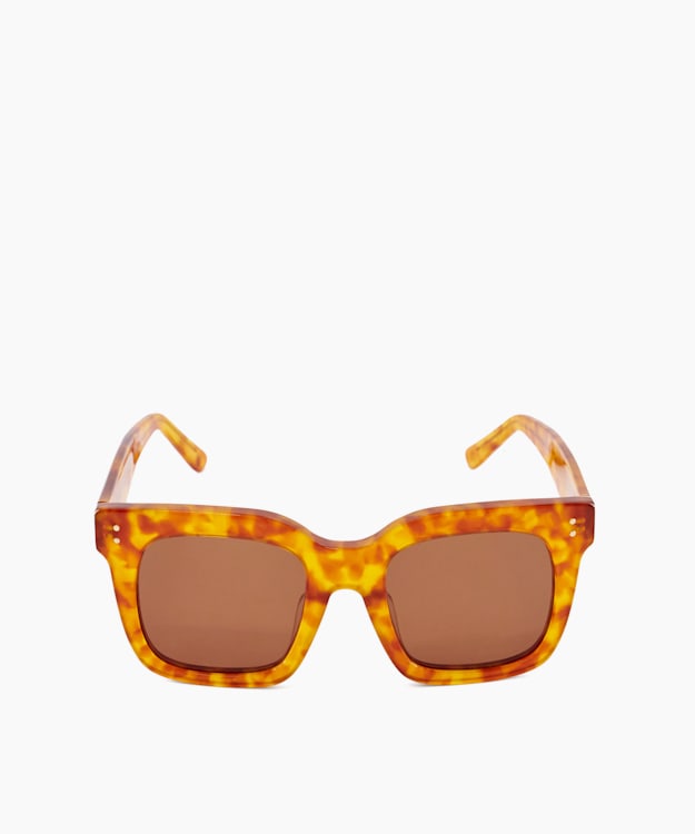 Dune London Guessing - Amber Premium Oversized Acetate Sunglasses