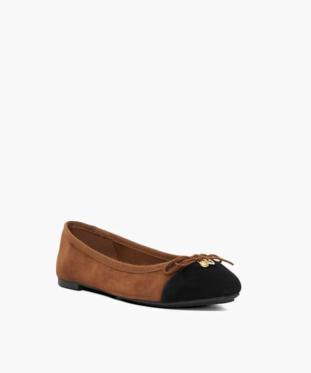 Dune London Harpington - Chestnut DD-Charm Ballet Flats