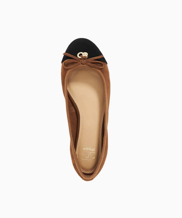 Dune London Harpington - Chestnut DD-Charm Ballet Flats