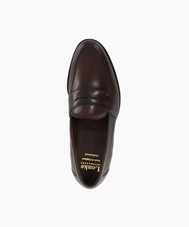 Dune London Imperial - Dark Brown Loake Leather Slip On Penny Loafer