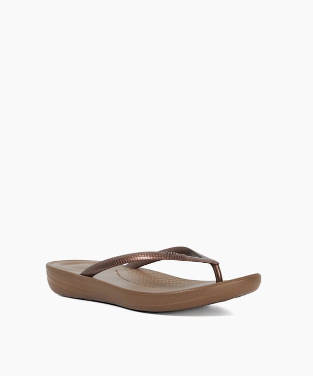 Dune London Iqushion Ergono - Bronze Ergonomic Flip Flops