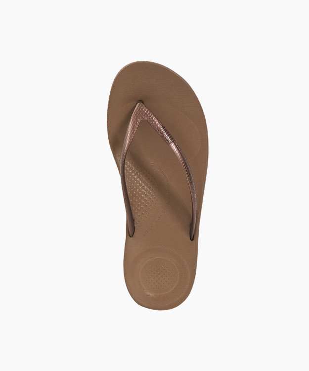 Dune London Iqushion Ergono - Bronze Ergonomic Flip Flops