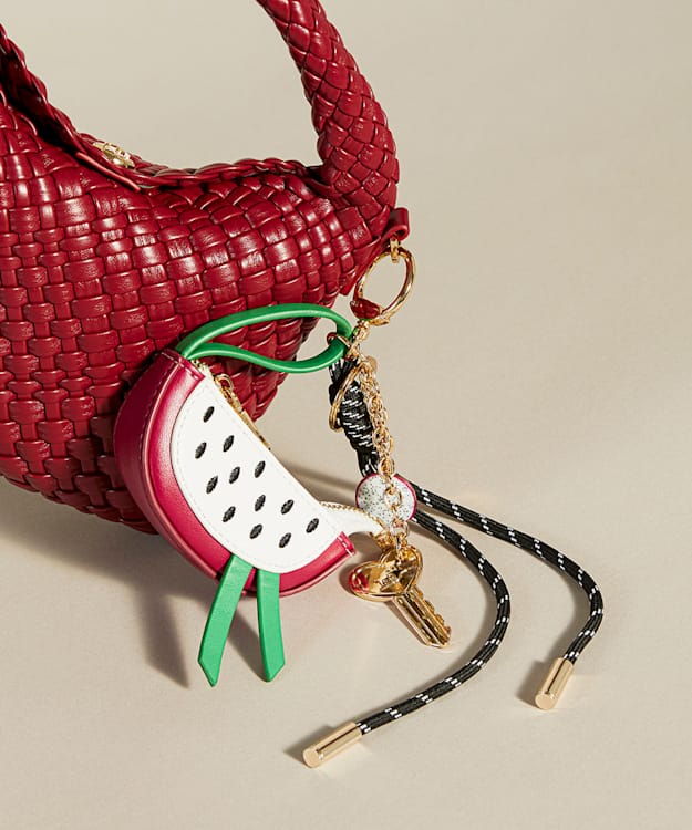Dune London Juice Bag Charm - Pink Colourful Bag Charm