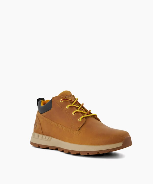 Dune London Killington Trek - Camel Lace Up Leather Chukka Boots