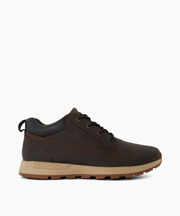 dune london Killington Trek - Dark Brown Lace Up Leather Chukka Boots