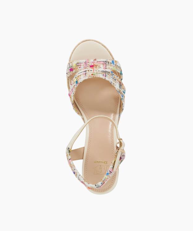 Dune London Kindal - Multi Reptile Print Wedge Sandal