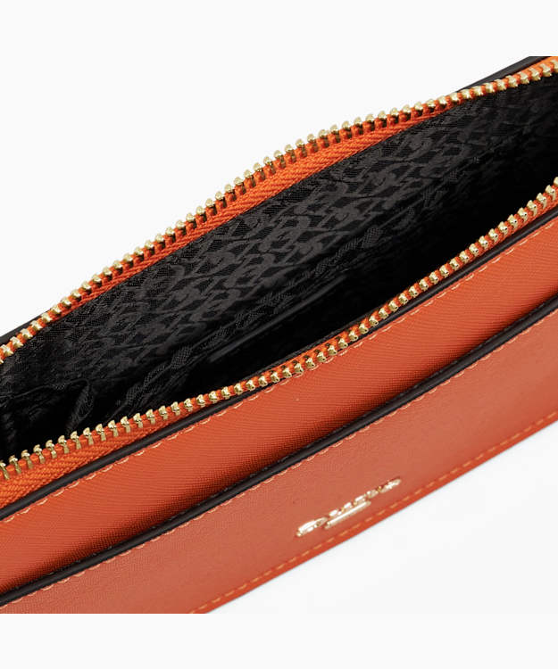 Dune London Kingstono - Orange Boucle Purse With Chain Handle