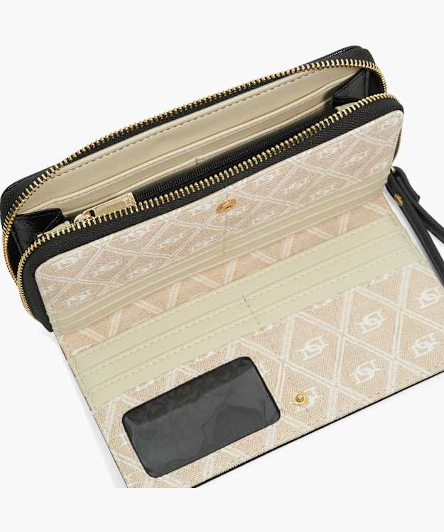 Dune London Krissis - Black Zip Around Handheld Purse