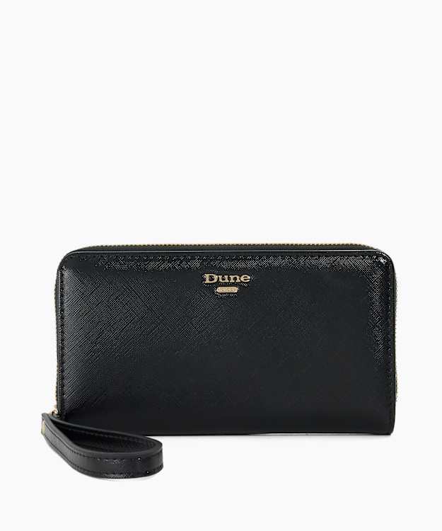 dune london Krissis - Black Zip Around Handheld Purse