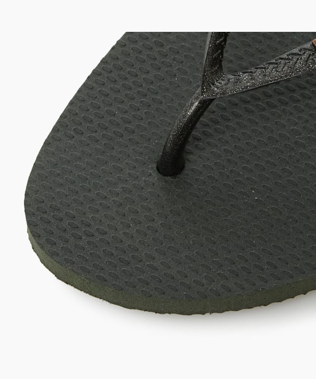 Dune London Logo Flip Flops - Khaki Havaianas Slim Metallic Logo Flip Flops