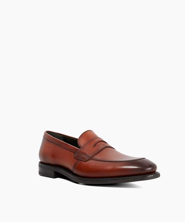 Dune London Lynch - Dark Brown Goodyear Welted Loafers