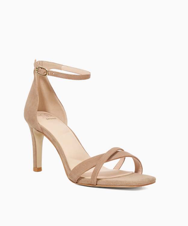 Dune London Madrina - Camel Ankle Strap Open Toe Sandals