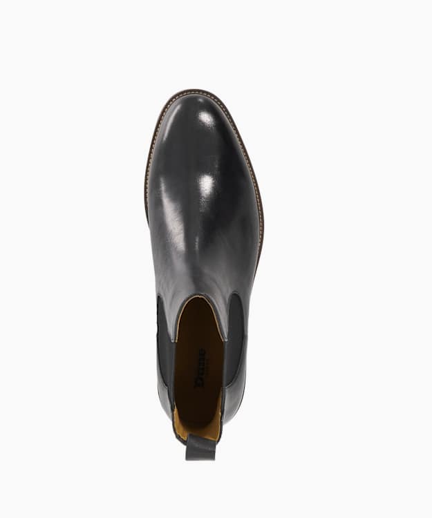 Dune London Maisen - Black Leather Formal Chelsea Boots