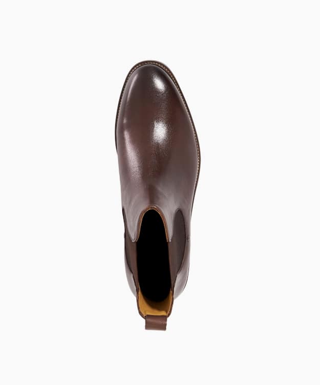 Dune London Maisen - Brown Leather Formal Chelsea Boots