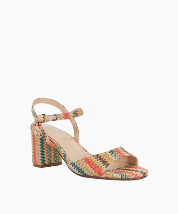 Dune London Maizel - Multi Block Heel Ankle Strap Sandals
