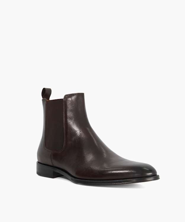 Dune London Manson - Brown Premium Leather Chelsea Boots