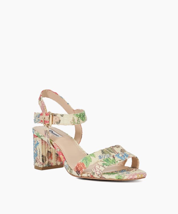 Dune London Merisa - Multi Wide-Fit Block-Heel Sandals