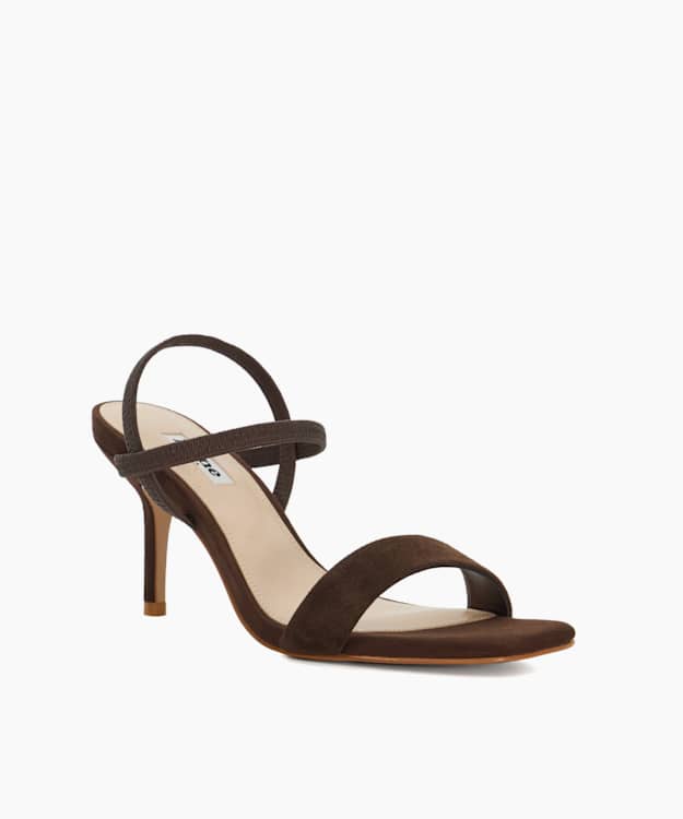 Dune London Methodical - Brown Mid Height Strappy Sandals