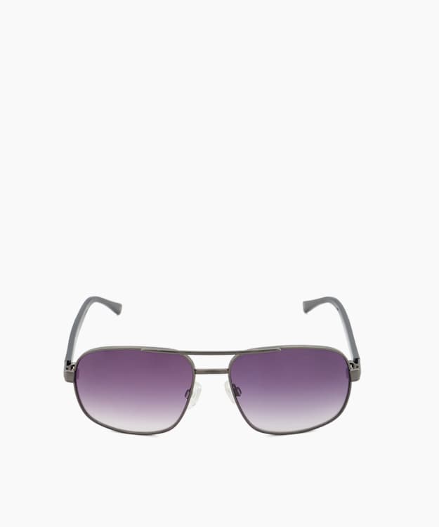 Dune London Oakes - Gunmetal Rectangular Frame Sunglasses