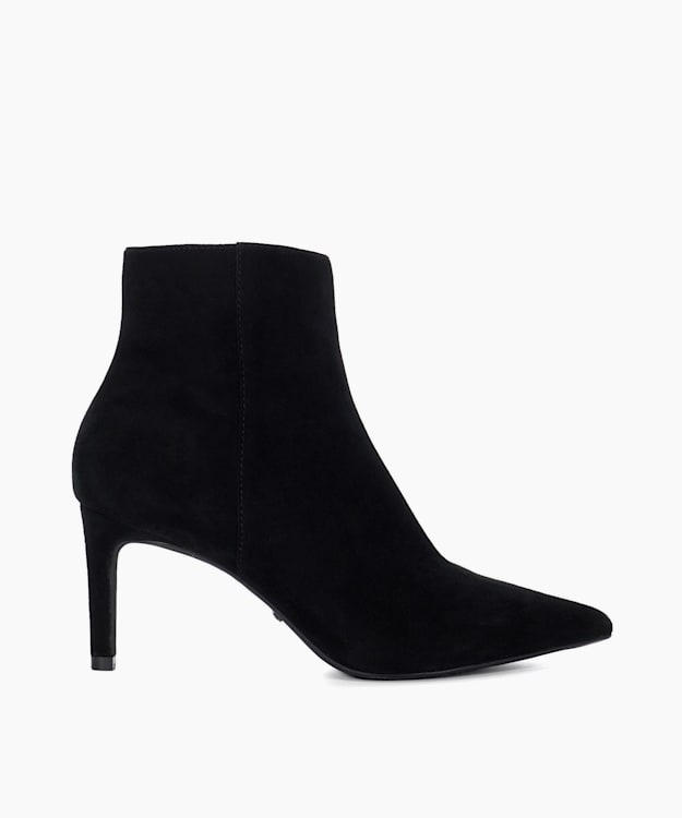 dune london Obsessively - Black High Heel Ankle Boots
