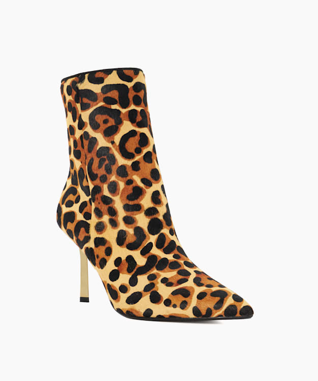 Dune London Olara - Leopard Stiletto Heel Ankle Boots
