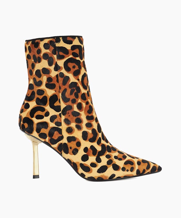 dune london Olara - Leopard Stiletto Heel Ankle Boots