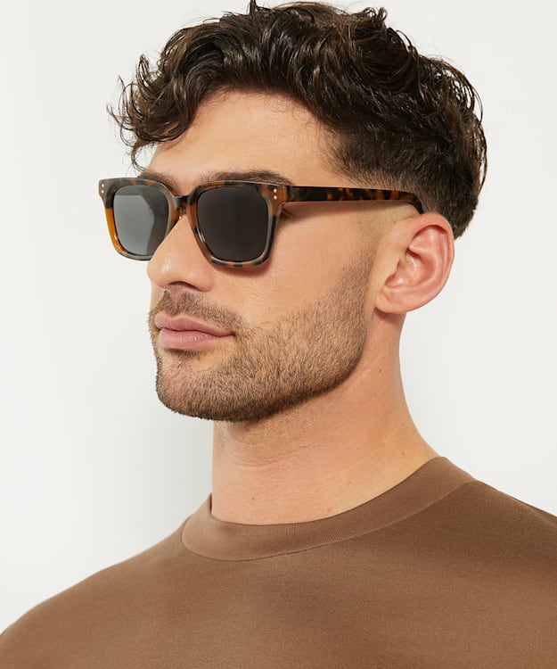 Dune London Olle - Tortoiseshell Square Frame Sunglasses