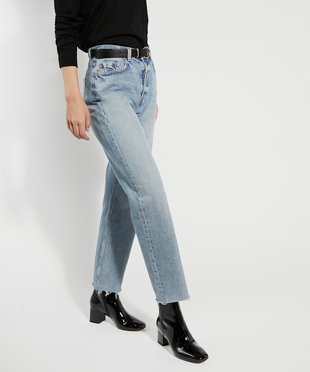 Dune London Onsen - Black Patent Block-Heel Ankle Boots