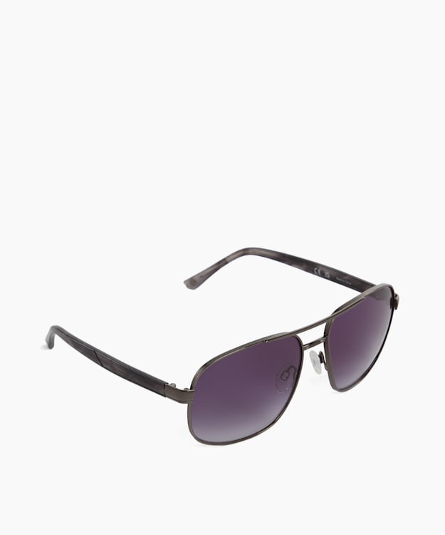 dune london Ozzyy - Gunmetal Premium Acetate & Metal Sunglasses