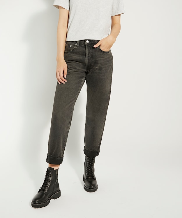 Dune London Palz - Black Casual Leather Lace-Up Boots