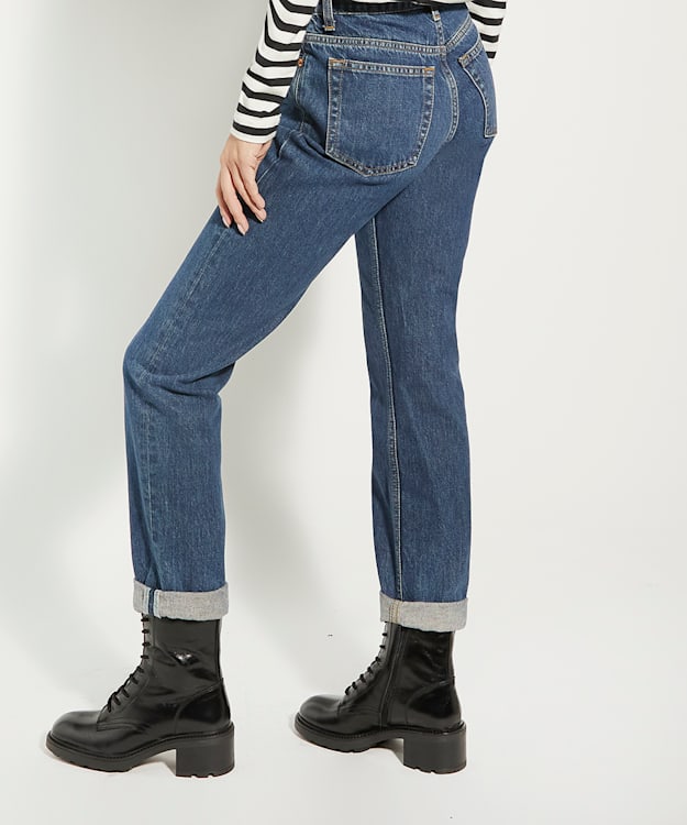 Dune London Phenomenal - Black Leather Lace Up Black Ankle Boots