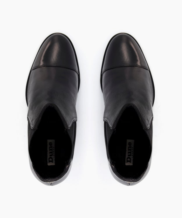 Dune London Postar - Black Heeled Chelsea Ankle Boots