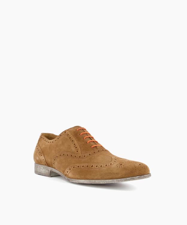 Dune London Rayman Tc - Tan Smart Wingtip Oxford Shoes
