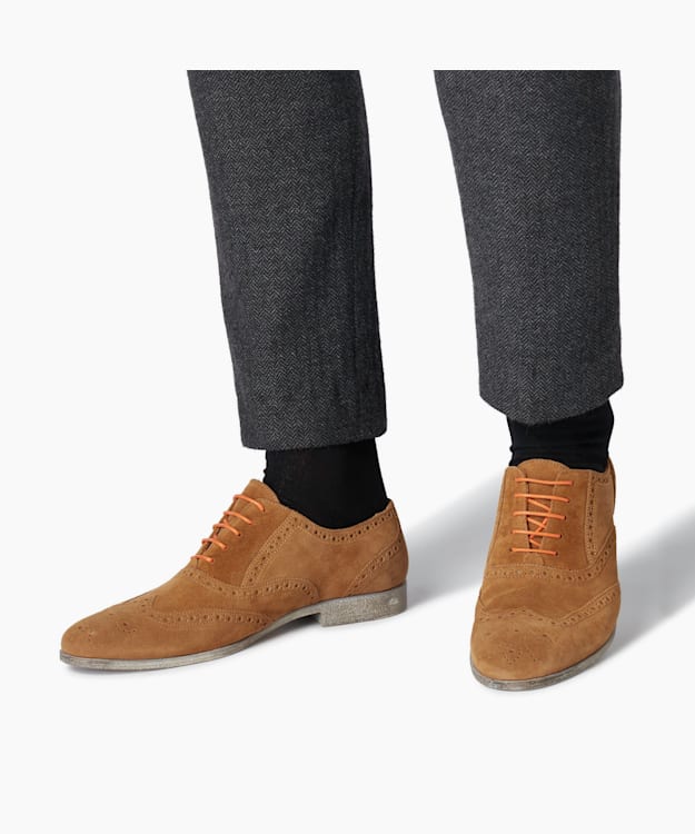 Dune London Rayman Tc - Tan Smart Wingtip Oxford Shoes