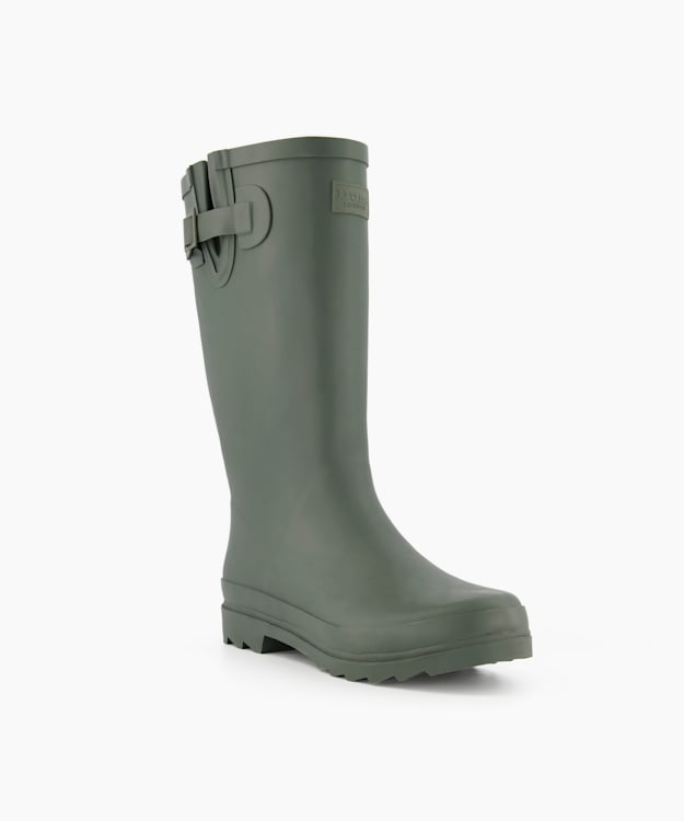 Dune London Reiidd - Green Calf Length Wellington Boots