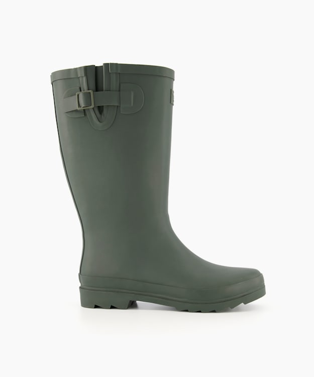dune london Reiidd - Green Calf Length Wellington Boots