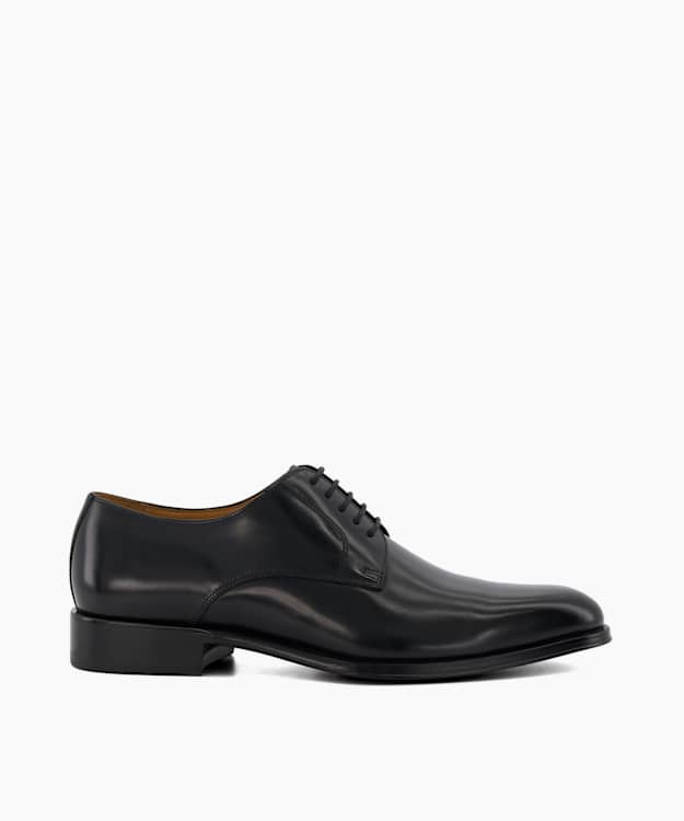 dune london Salisbury - Black Premium Leather Derby Shoes