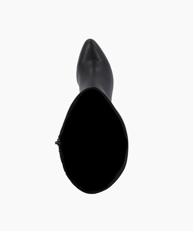 Dune London Santie - Black Block Heel Knee High Boots